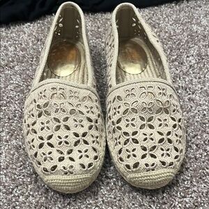 MICHAEL Michael Kors Cream Espadrille Slip-Ons